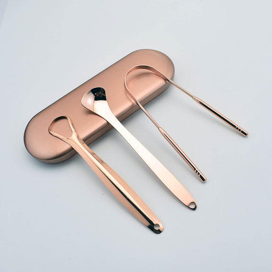 Stainless Steel Tongue Scraper Oral Care Tools - Mubimart