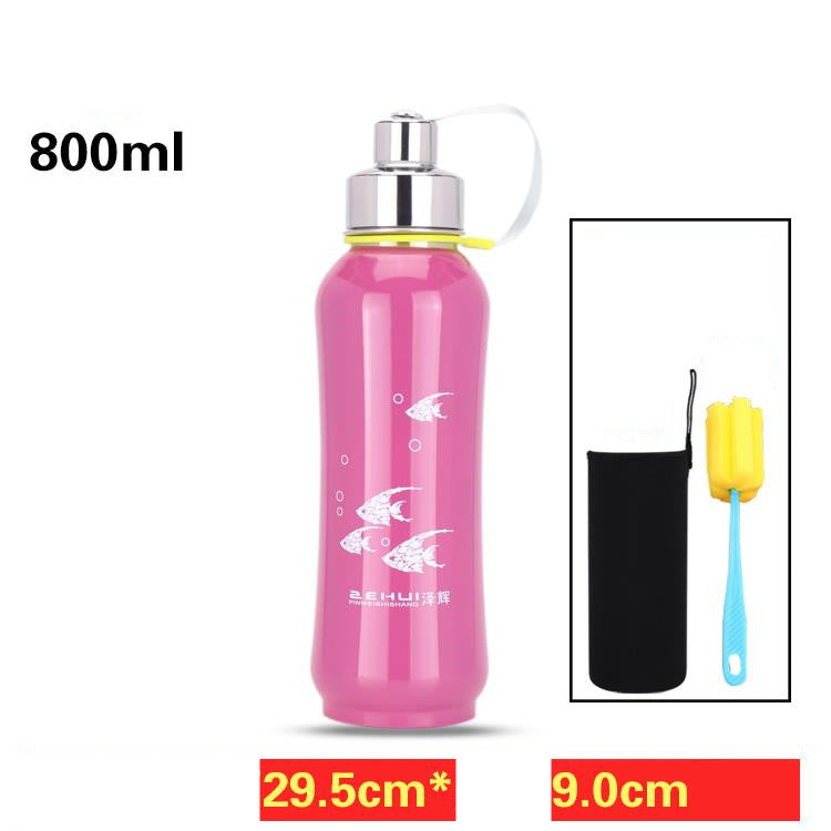 Stainless Steel Water Bottle Vacuum Travel Thermal Cup 18oz - Mubimart -  