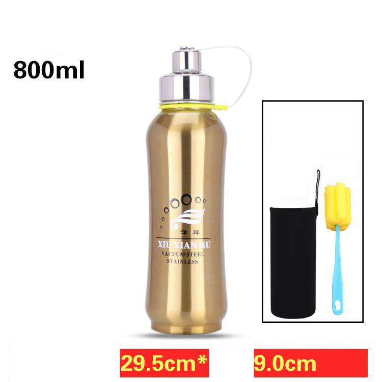 Stainless Steel Water Bottle Vacuum Travel Thermal Cup 18oz - Mubimart