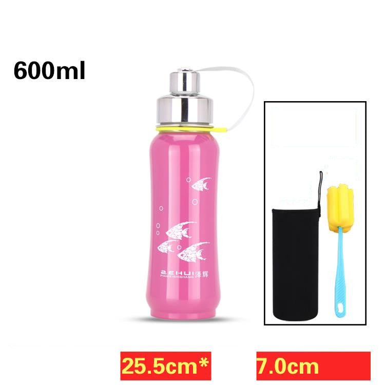 Stainless Steel Water Bottle Vacuum Travel Thermal Cup 18oz - Mubimart -  