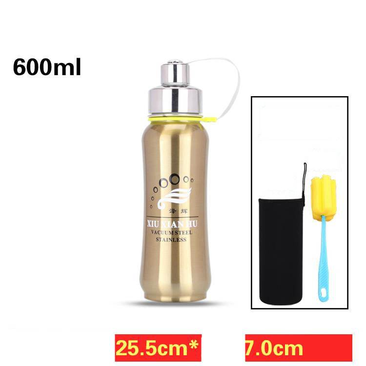 Stainless Steel Water Bottle Vacuum Travel Thermal Cup 18oz - Mubimart