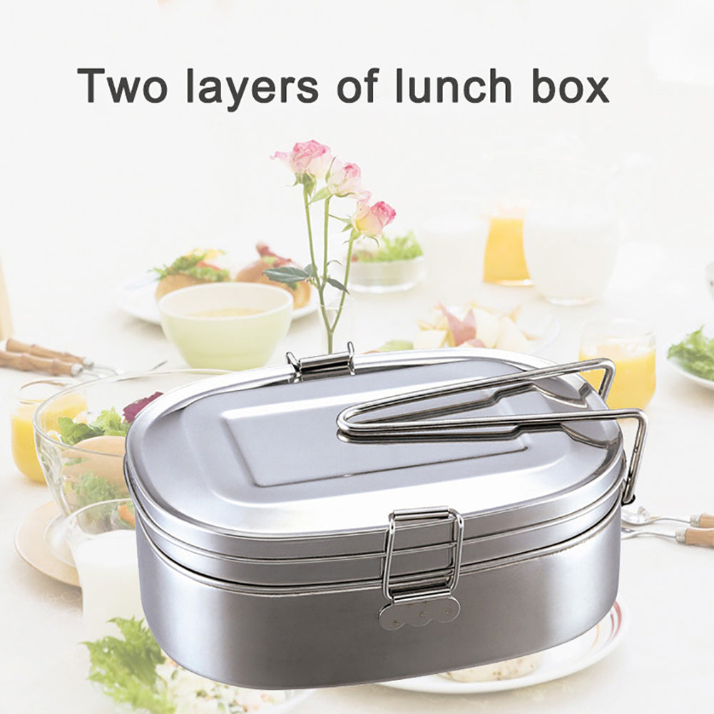 Stainless steel bento box - Mubimart -  