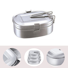 Stainless steel bento box - Mubimart -  