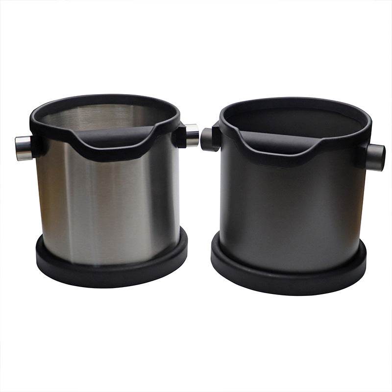 Stainless steel coffee grounds bucket - Mubimart