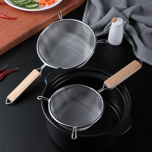 Stainless steel double ear colander - Mubimart