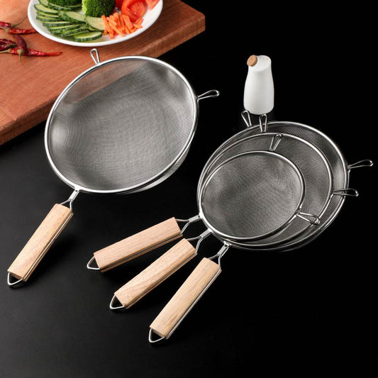 Stainless steel double ear colander - Mubimart