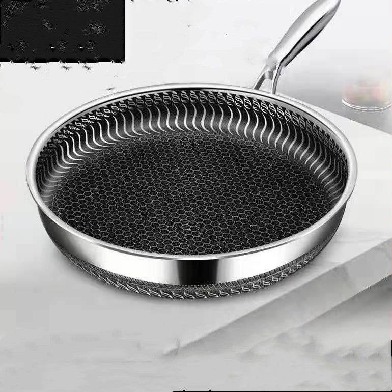 Stainless steel frying pan - Mubimart