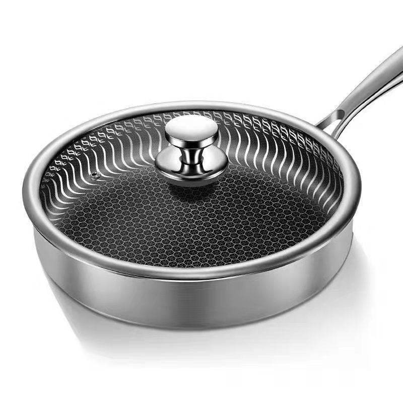Stainless steel frying pan - Mubimart