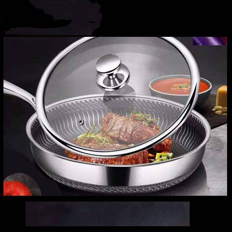 Stainless steel frying pan - Mubimart
