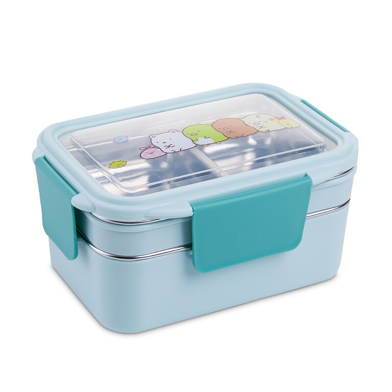 Stainless steel lunch box double lunch box - Mubimart - Lunchbox 