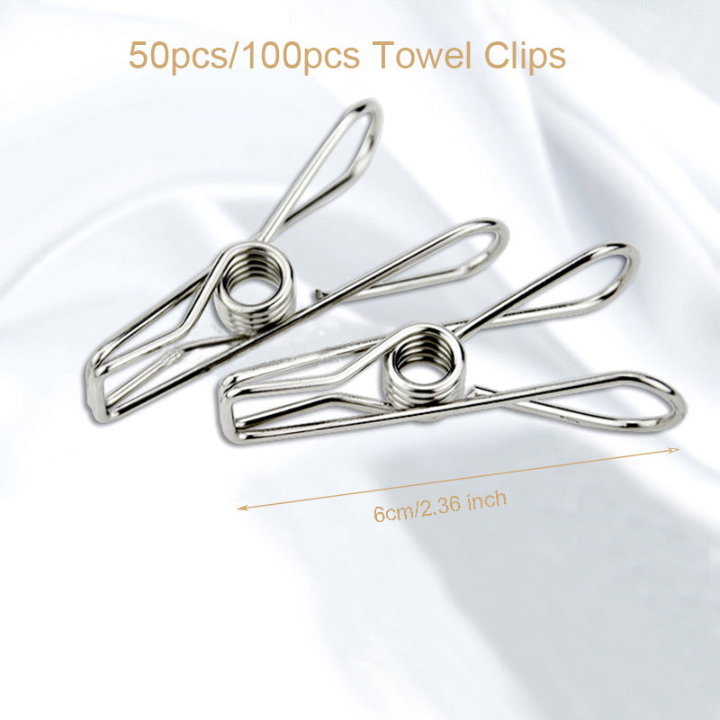 Stainless steel non-marking strong fixed clothespin - Mubimart - Clothes Pins 