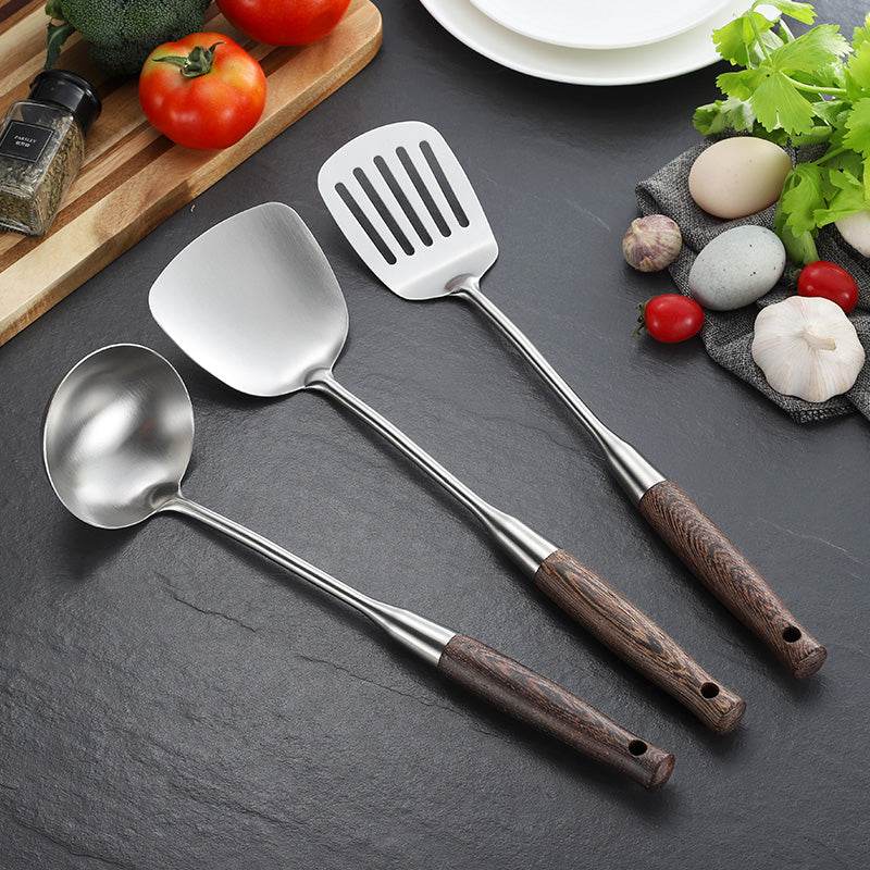 Stainless steel spatula set - Mubimart