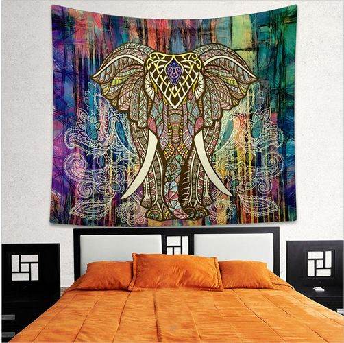 Stamp Bohemia Beach Blanket Mural - Mubimart