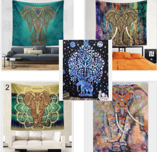 Stamp Bohemia Beach Blanket Mural - Mubimart