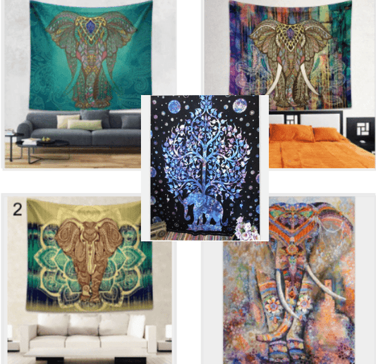 Stamp Bohemia Beach Blanket Mural - Mubimart