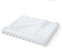 Standard White Bed Pure White Bed Sheet Cotton Single Bed Sheet - Mubimart -  