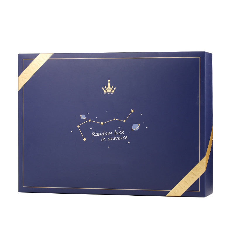 Star Embroidered Towel Dry Hair Cap Set Box - Mubimart -  