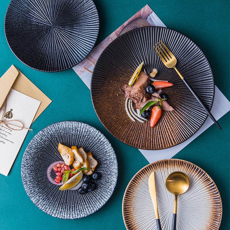 Steak Plate, Home Ceramic Western Plate, Pasta Plate - Mubimart
