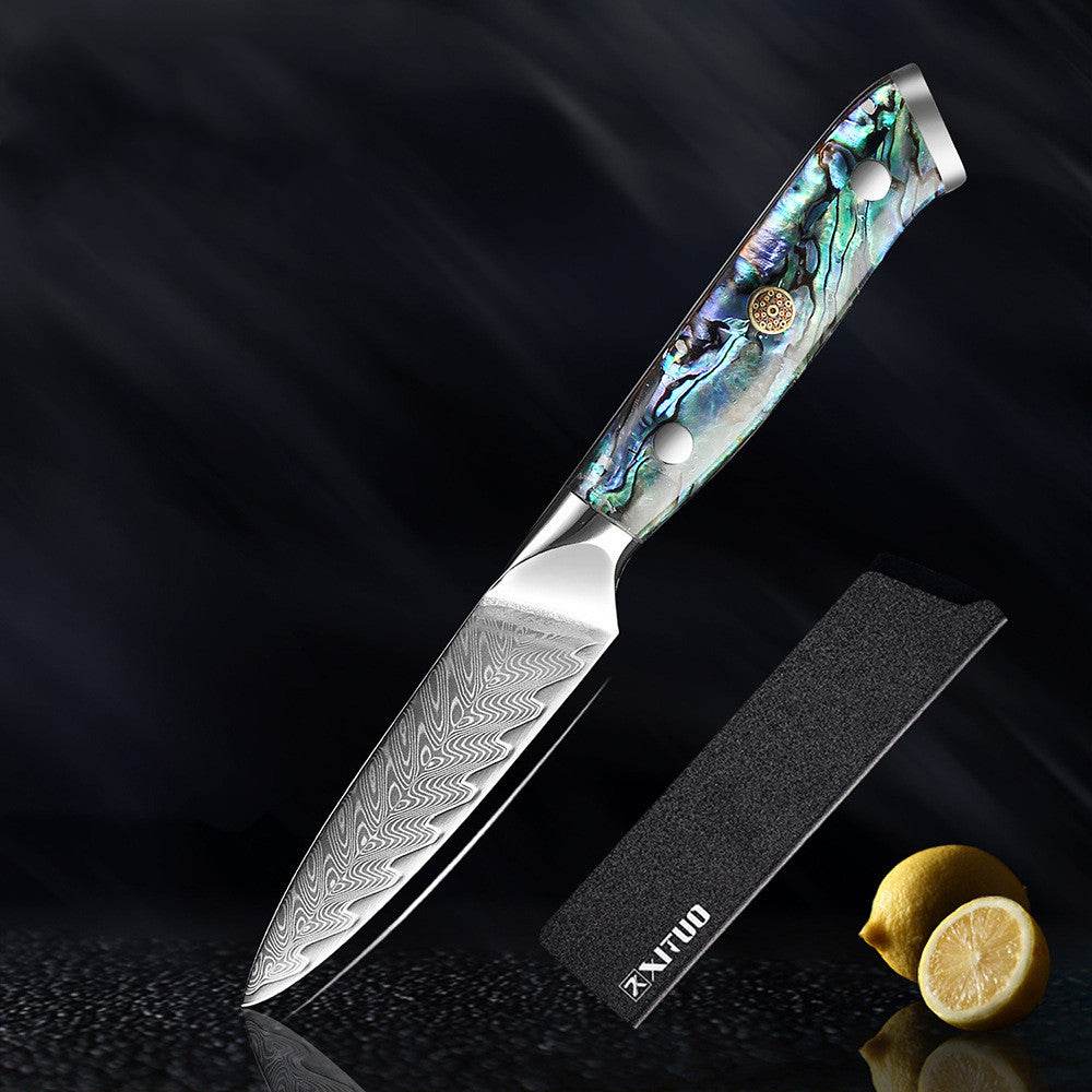 Steel Knife Set Kitchen Knife Chef Knife Japanese Style Santoku Knife - Mubimart