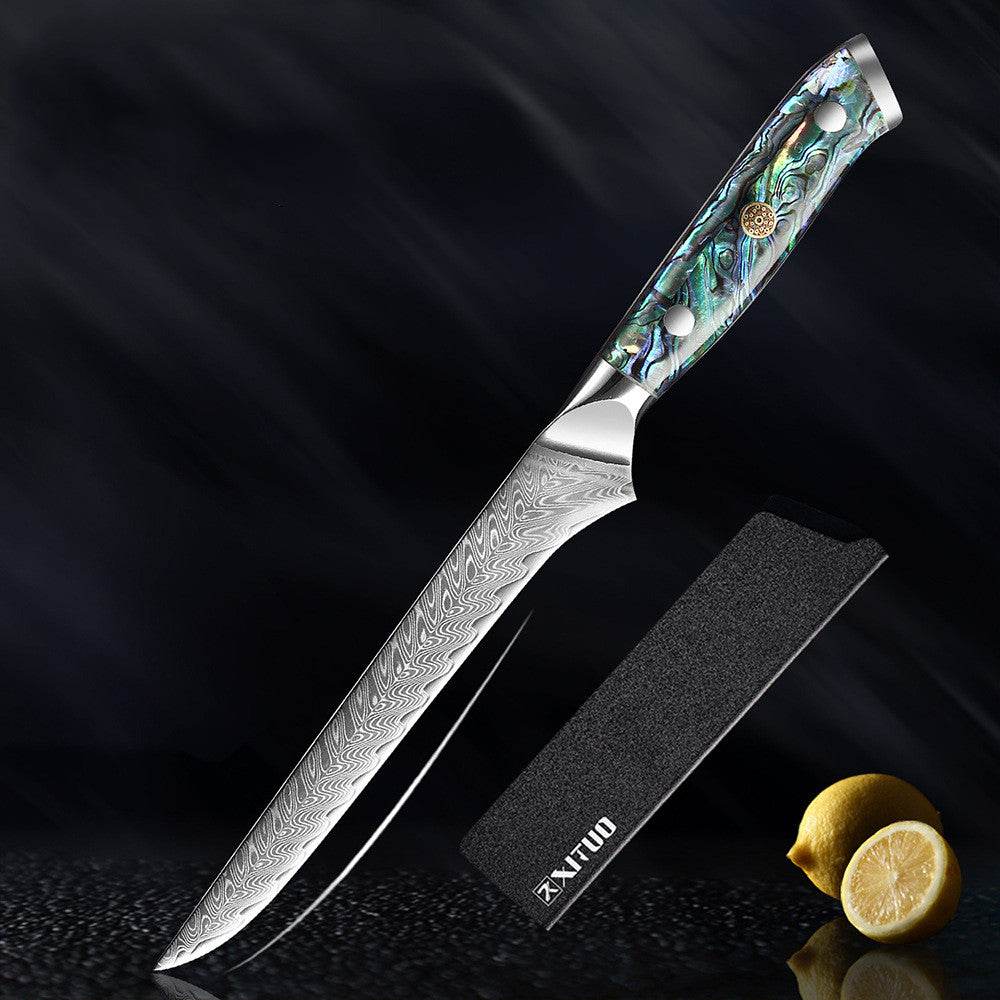 Steel Knife Set Kitchen Knife Chef Knife Japanese Style Santoku Knife - Mubimart