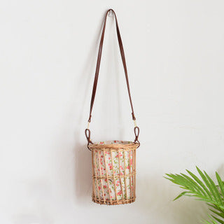 Storage  Woven Flower Basket Wicker - Mubimart -  