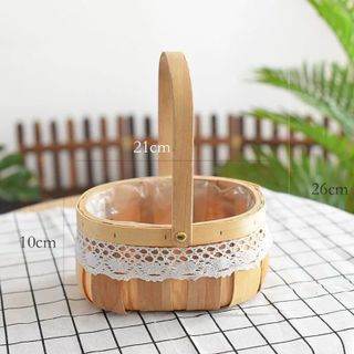 Storage Woven Flower Basket Wicker - Mubimart