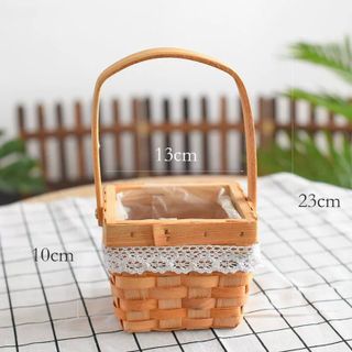 Storage  Woven Flower Basket Wicker - Mubimart -  