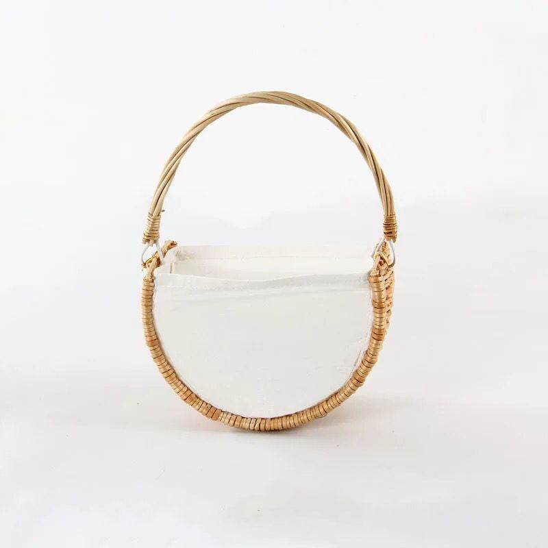 Storage Woven Flower Basket Wicker - Mubimart