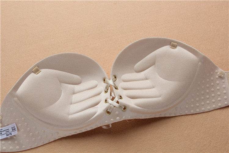 Strapless and underwire gather bra - Mubimart