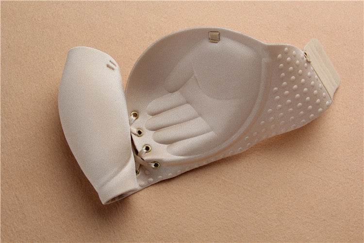 Strapless and underwire gather bra - Mubimart