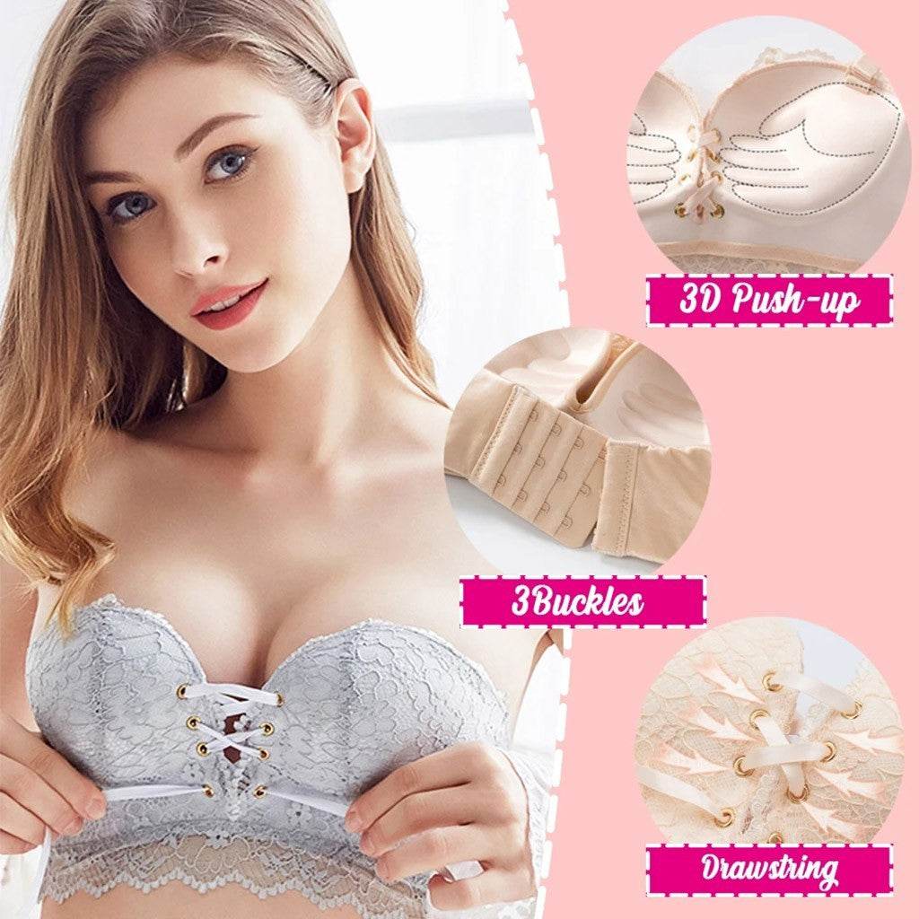Strapless gathered bra - Mubimart