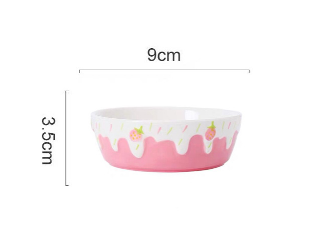 Strawberry Bowl Ceramic Home Breakfast Bowl Creative Instant Noodle Bowl - Mubimart -  