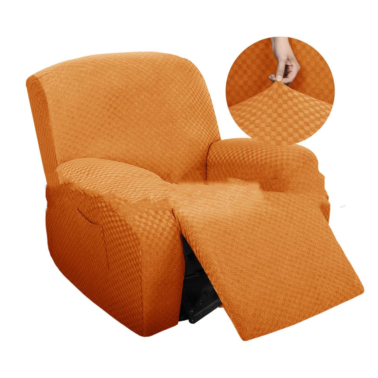 Stretch Thick Full-body Massage Chair Cover Figured Cloth Art Sofa Recliner Cover - Mubimart