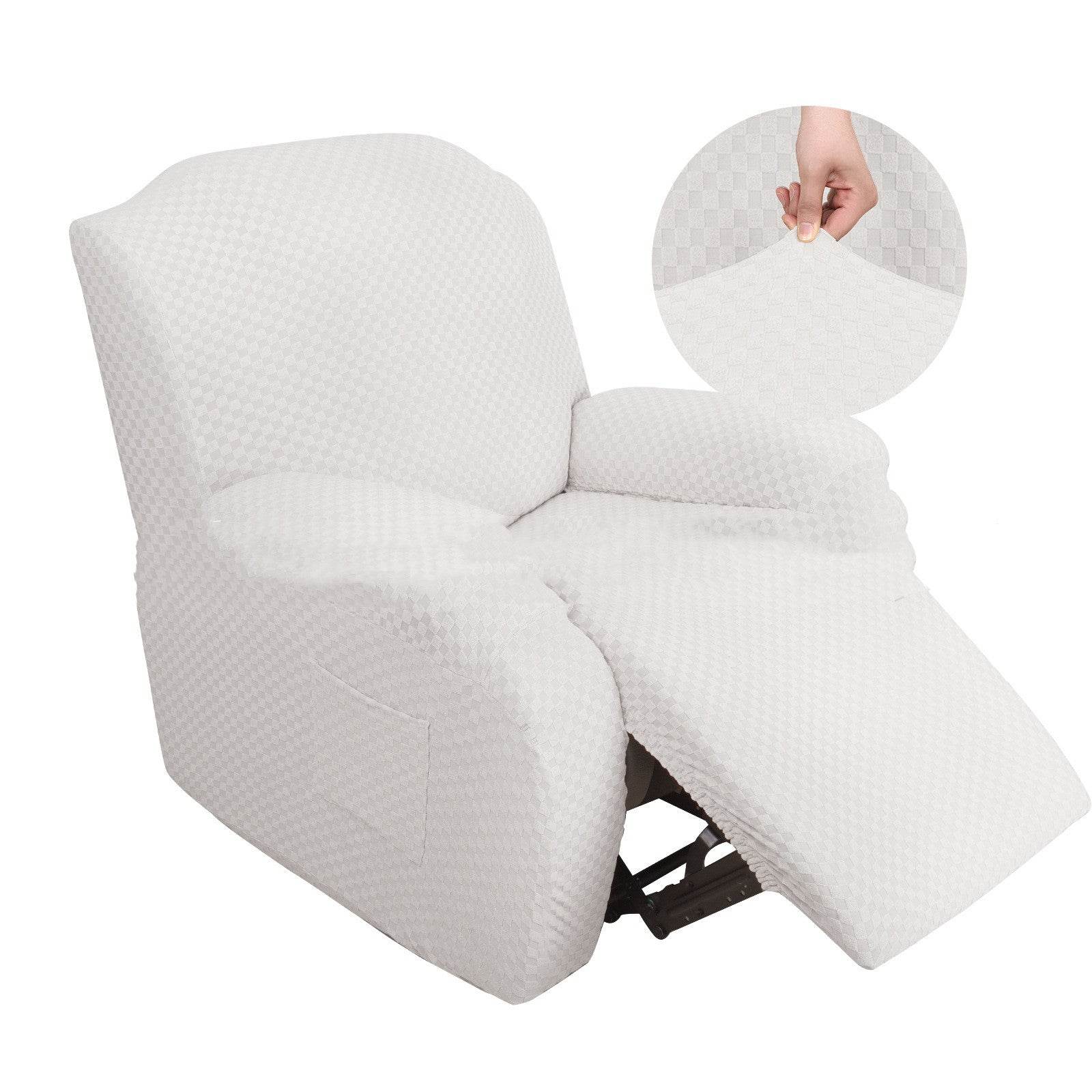 Stretch Thick Full-body Massage Chair Cover Figured Cloth Art Sofa Recliner Cover - Mubimart