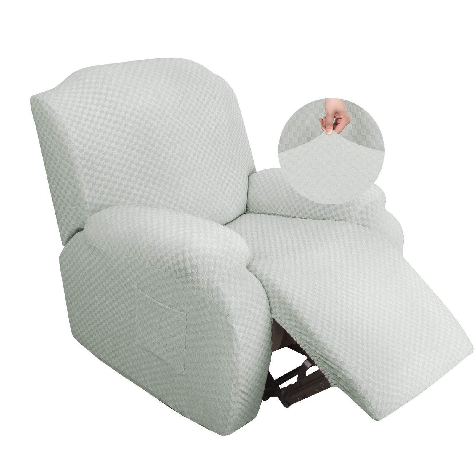 Stretch Thick Full-body Massage Chair Cover Figured Cloth Art Sofa Recliner Cover - Mubimart