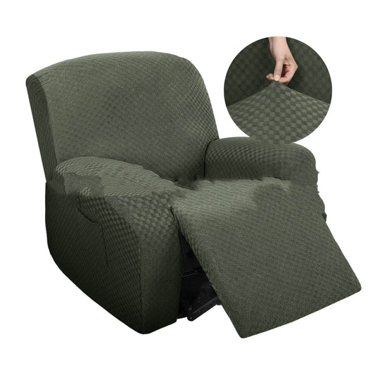 Stretch Thick Full-body Massage Chair Cover Figured Cloth Art Sofa Recliner Cover - Mubimart