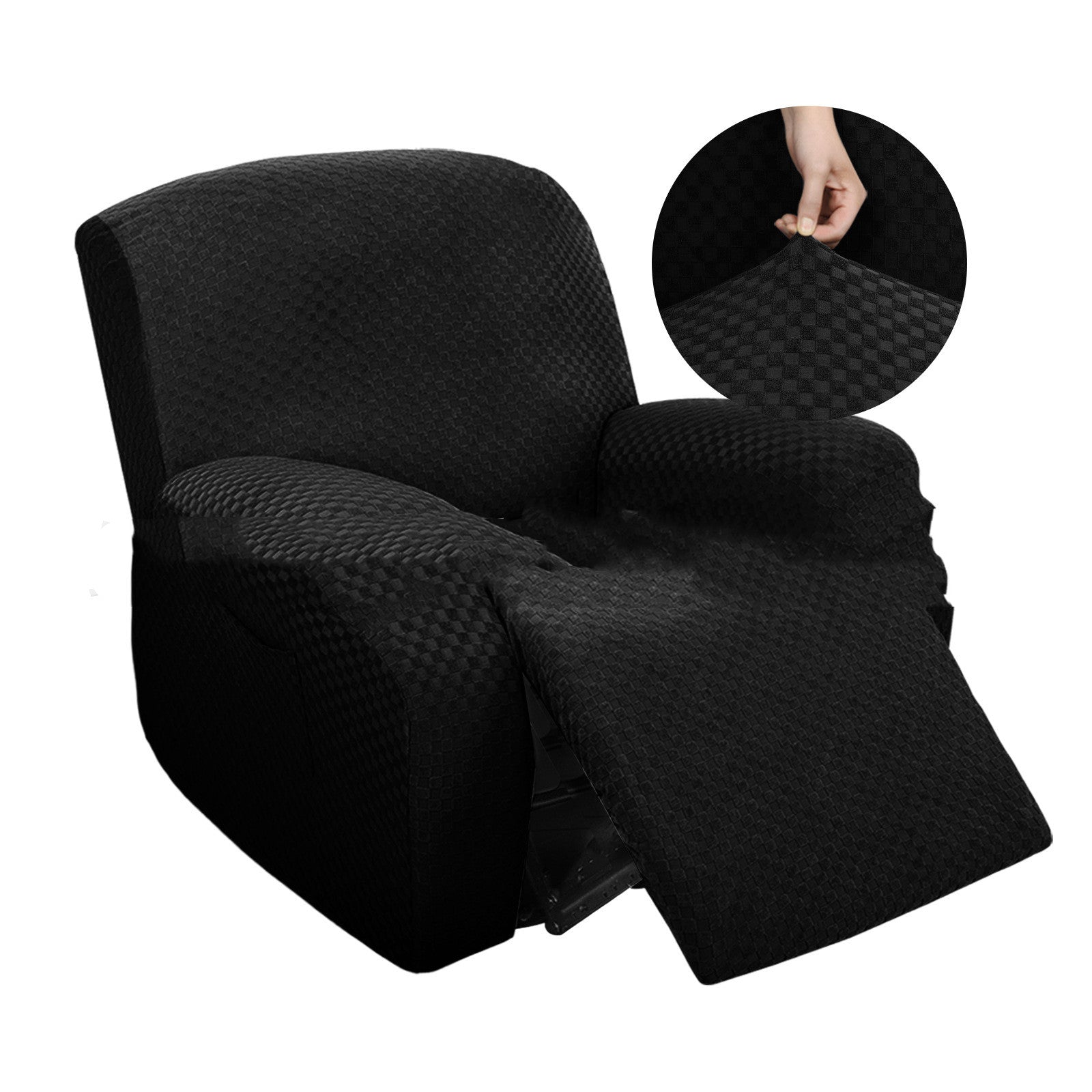 Stretch Thick Full-body Massage Chair Cover Figured Cloth Art Sofa Recliner Cover - Mubimart -  