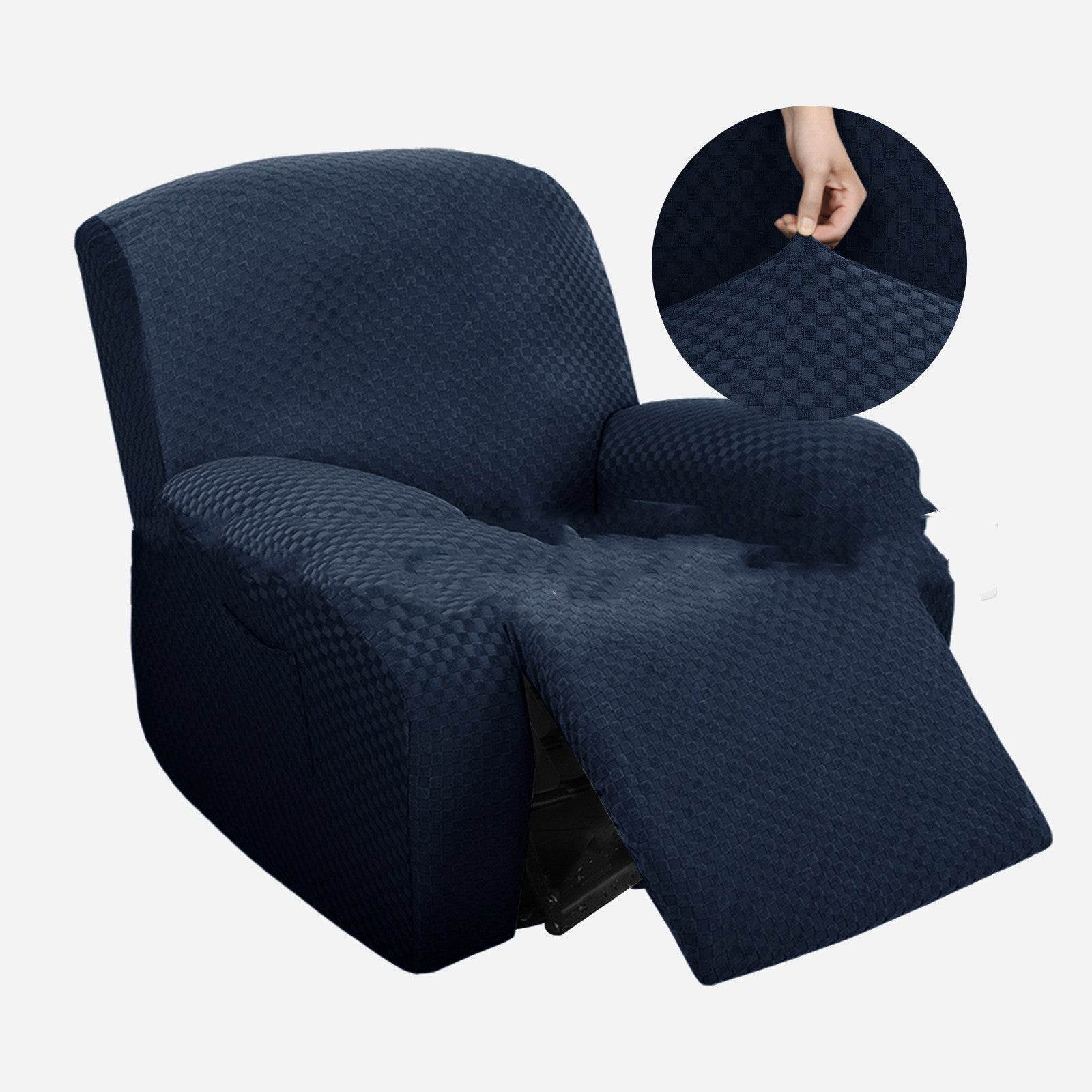 Stretch Thick Full-body Massage Chair Cover Figured Cloth Art Sofa Recliner Cover - Mubimart
