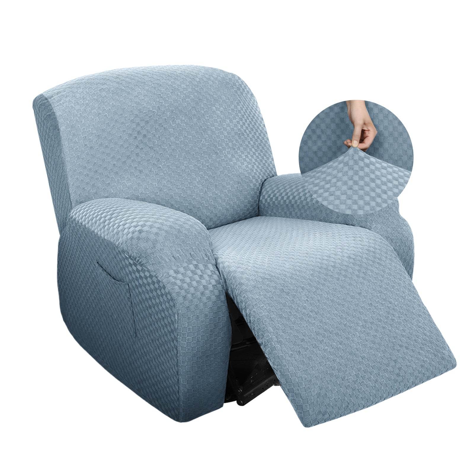 Stretch Thick Full-body Massage Chair Cover Figured Cloth Art Sofa Recliner Cover - Mubimart