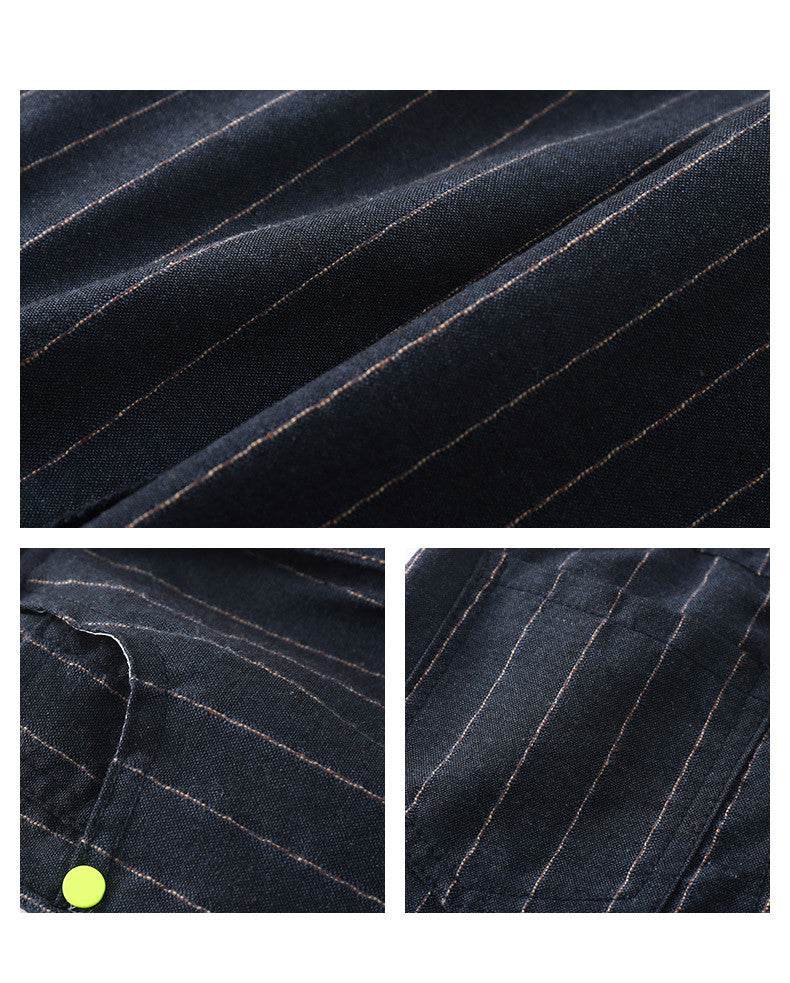 Striped Trousers Boys Kids Kids Elastic Waist Casual Pants - Mubimart