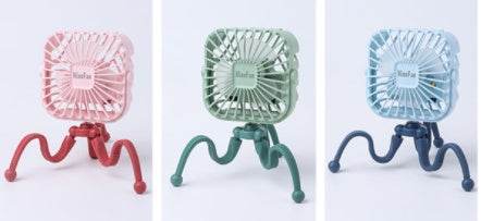Stroller Fan Personal Portable Desk Handheld Baby Bed Car Seat Fan USB Rechargeable Fan Mini Stroller Accessories - Mubimart