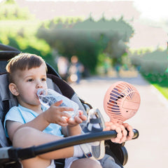 Stroller Fan Personal Portable Desk Handheld Baby Bed Car Seat Fan USB Rechargeable Fan Mini Stroller Accessories - Mubimart -  