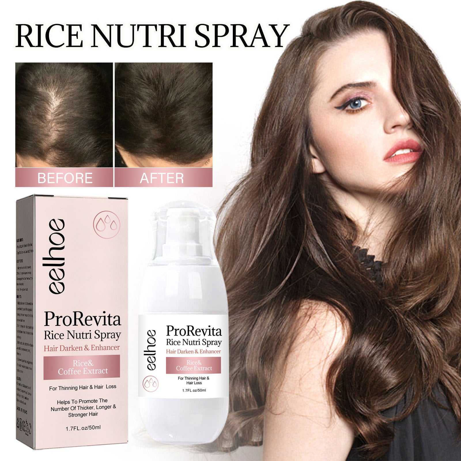 Strong Repair Rice Dense Hair Spray Hair Follicle Hair Root Anti-drop - Mubimart -  