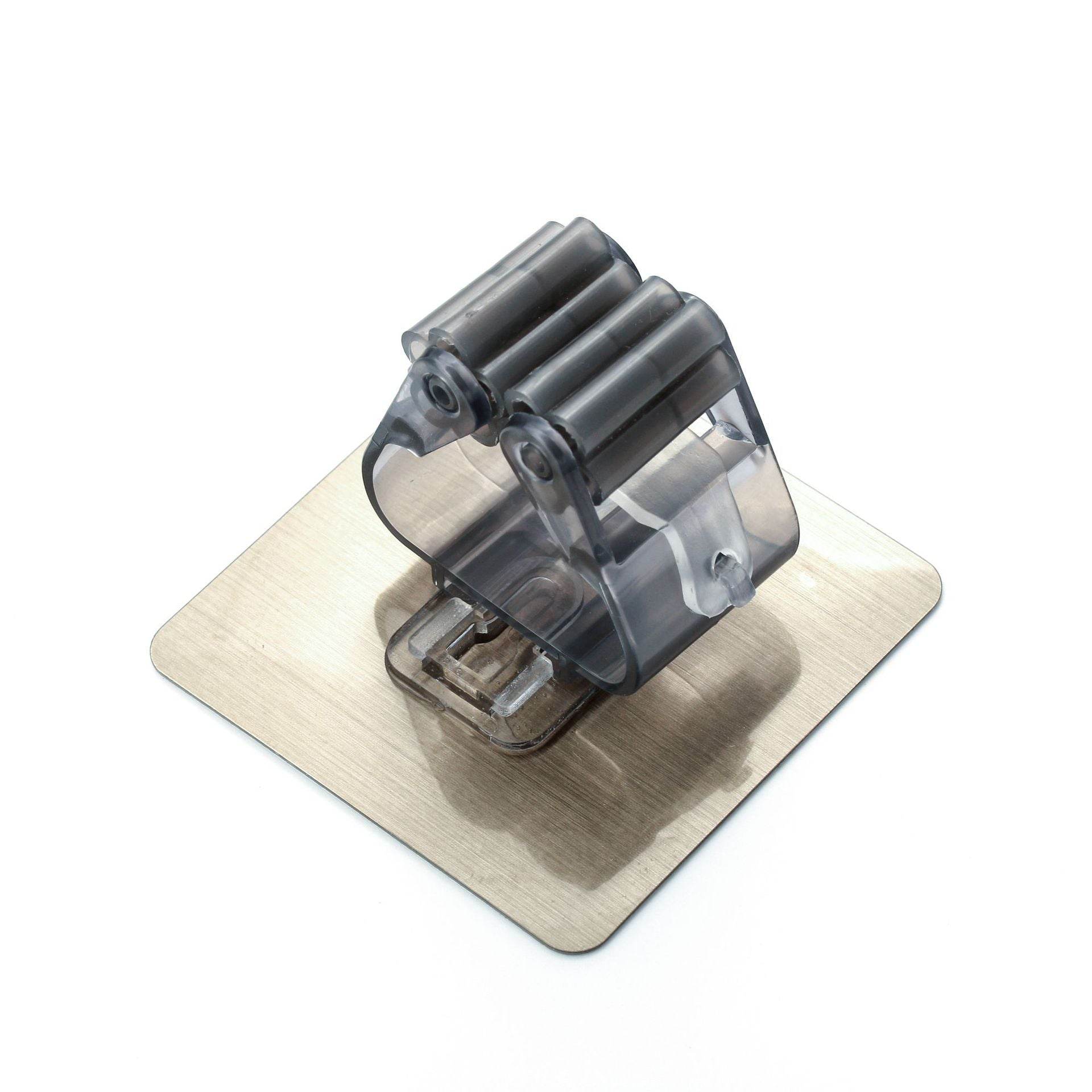 Strong Traceless Mop Rack Mop Hook Home Kitchen Bathroom Punch Free Broom Rack Bathroom Mop Clip - Mubimart