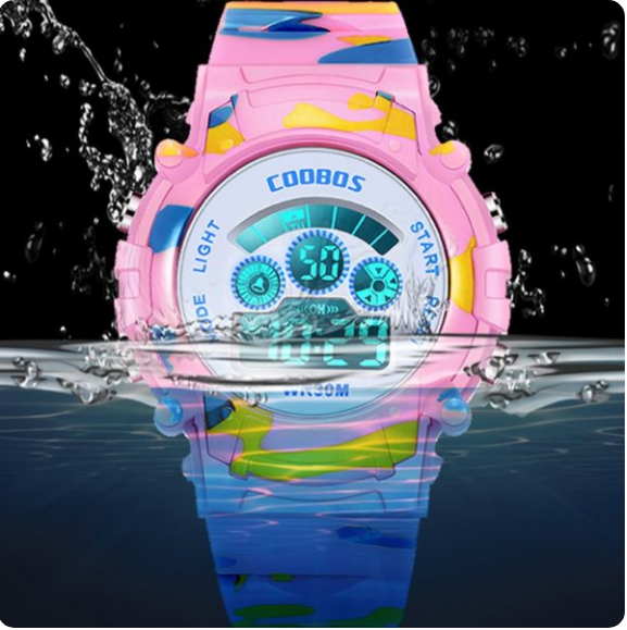 Student Sports Waterproof Children  Electronic Watch - Mubimart - Watches 