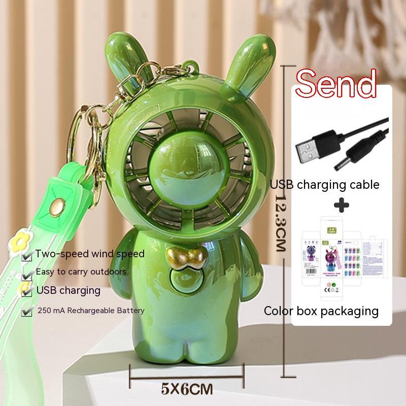 Student Summer Cartoon Fan Pendant Keychain - Mubimart -  