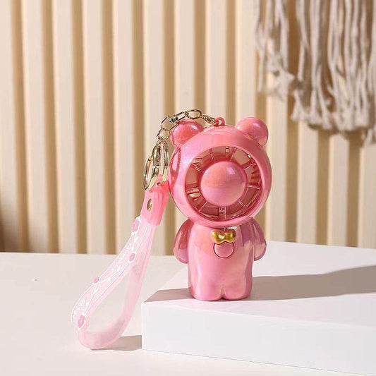 Student Summer Cartoon Fan Pendant Keychain - Mubimart