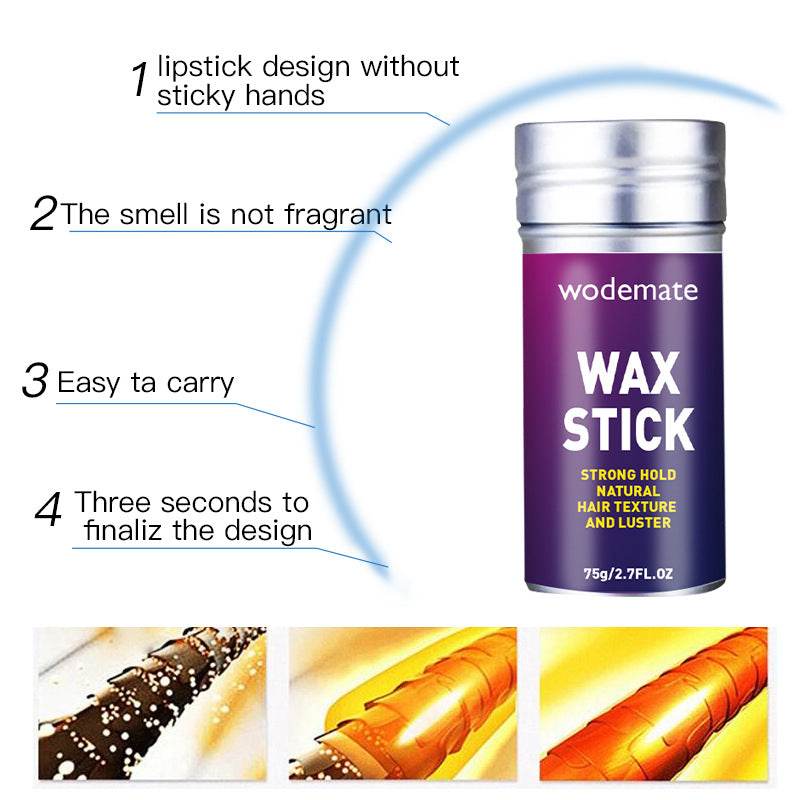 Styling Hair Wax Stick Hair Wax Stick Broken Hair Finishing Cream Styling Finishing Stick - Mubimart