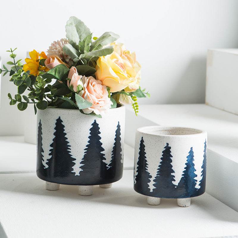 Succulents Potted Plants Pots Green Plants Simple Flowers - Mubimart