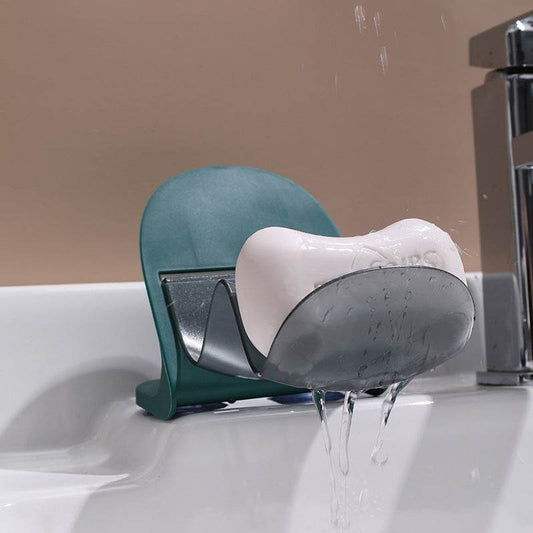 Suction Cup Soap Dish Free Perforated Soap Holder Draining Fragrance - Mubimart